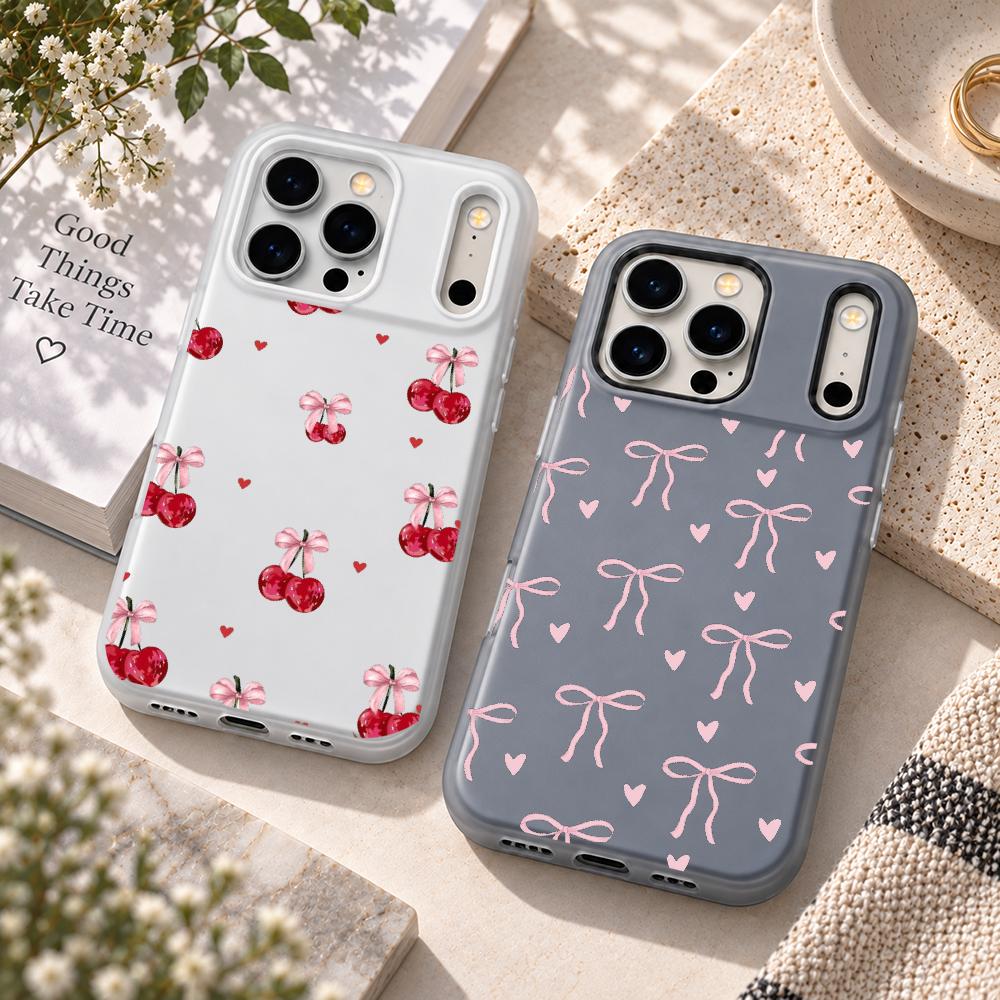 غطاء هاتف لطيف بتصميم قلب وردي - مراجعة Matte Pc Case وسعره